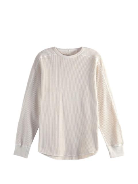 Nanamica waffle-knit drop-shoulder sweater