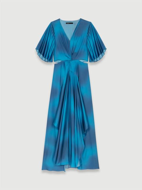 maje Satin-look maxi dress