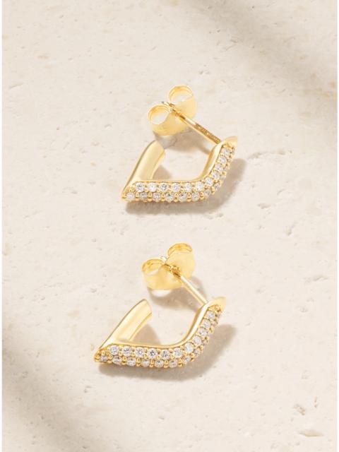 SYDNEY EVAN 14-karat Gold Diamond Earrings