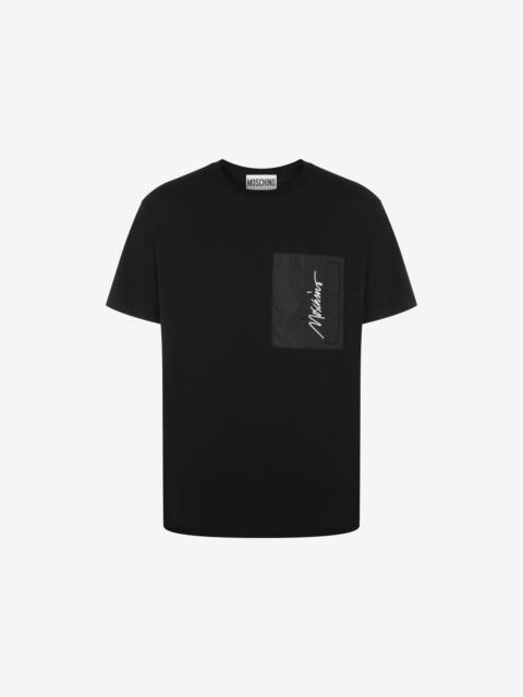 LOGO EMBROIDERY STRETCH JERSEY T-SHIRT