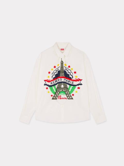 'KENZO Drawn Varsity' shirt with removable tie