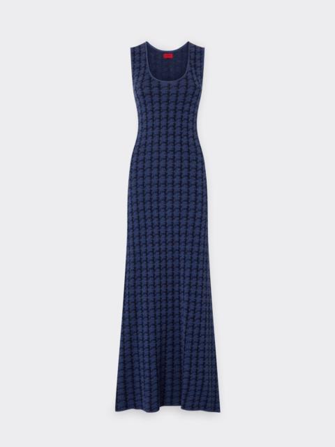 Ferrari Long silk and cotton dress