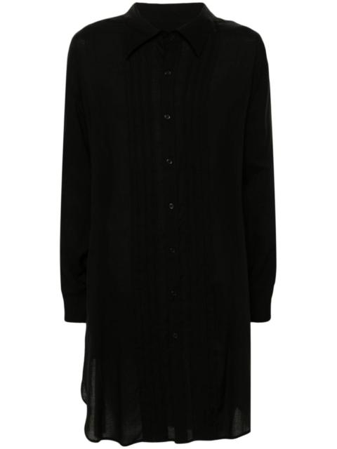 Yohji Yamamoto pleat-detail shirt
