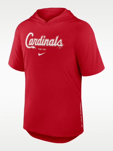 Nike St. Louis Cardinals Arched Wordmark Men's Nike Dri-FIT MLB Hooded T-Shirt