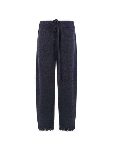 UMA WANG frayed-hem trousers