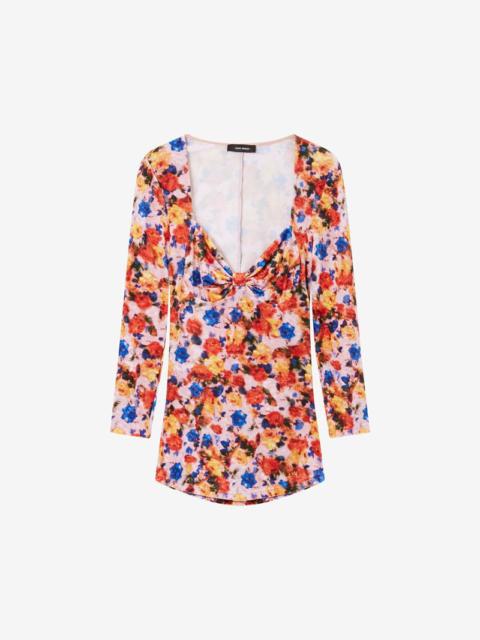 GUBAIA FLORAL VELVET TOP