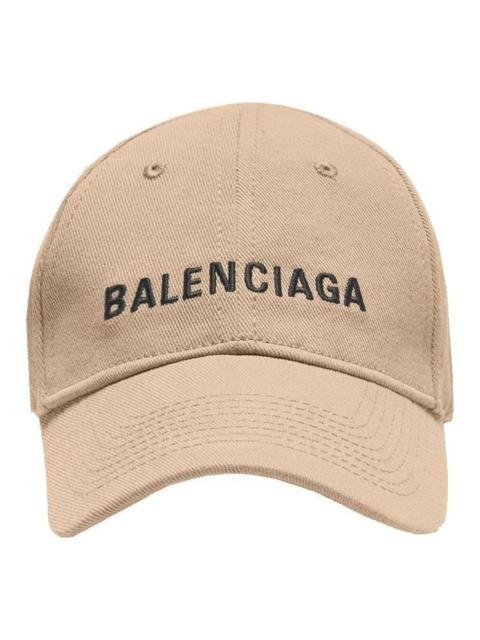 BALENCIAGA Balenciaga Visor Logo Cap 'Beige Black' 590758-410B2-9760
