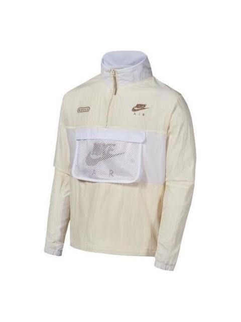 Nike Nike 공기에 의하여 길쌈된에 의하여 일렬로 세워지는 Windbreaker 재킷 'Sail' DM5214-113