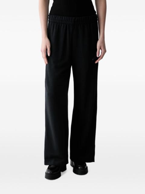 adidas leopard-print-stripe track pants