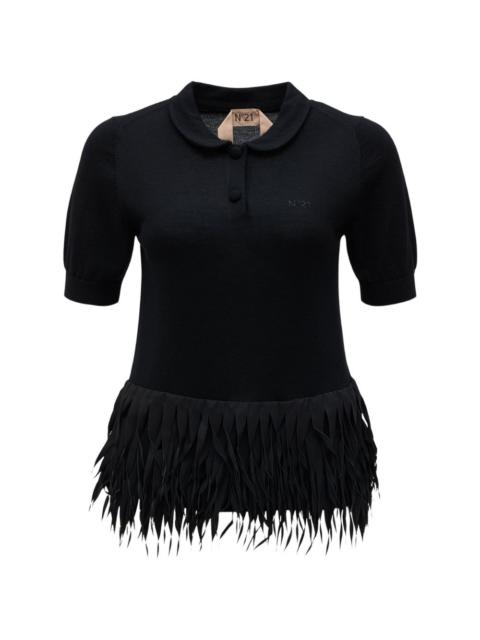 N°21 black polo shirt