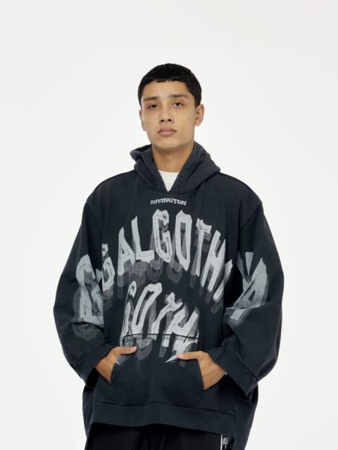 【Rivington Roi Rebis】ブラック Heritage CVA フーディ RIVINGTON roi Rebis Heritage CVA Logo-Print Cotton-Jersey