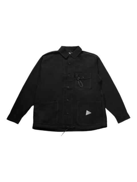 and Wander contrast-stitching overshirt