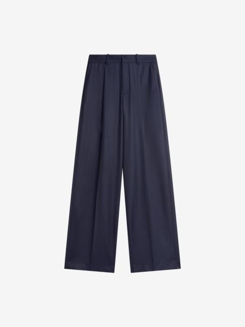 The Frankie Shop Milena Chevron Tailored Trousers - Dark Navy