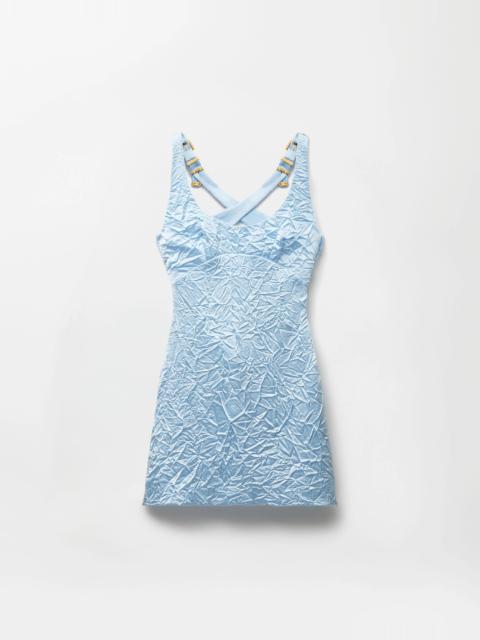 VERSACE Silk Cady Satin Mini Dress