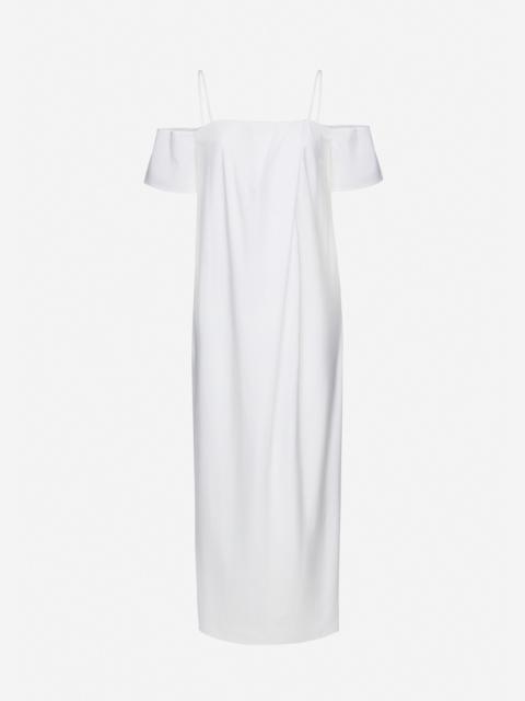 MAGDA BUTRYM Off-shoulder cotton maxi dress in white