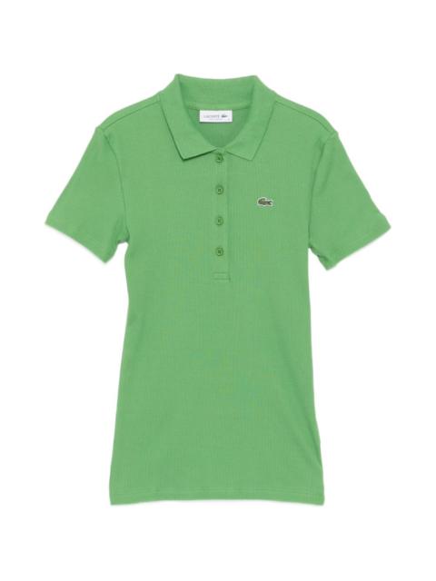 LACOSTE ribbed cotton polo shirt