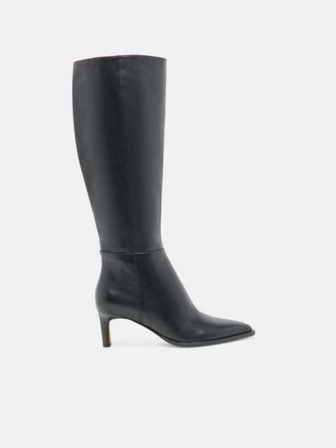 dolce vita ALIMA WIDE CALF BOOTS BLACK LEATHER