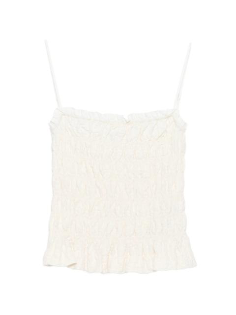SYSTEM System Ruffled Strap Top