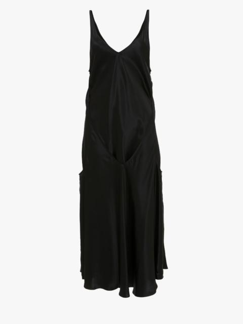 JW Anderson CUT OUT LAYERED SILK DRESS