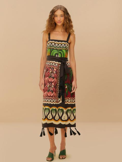 FARM RIO Off-White Coconut Tree Flow Lenzing™ Ecovero™ Euroflax™ Dress