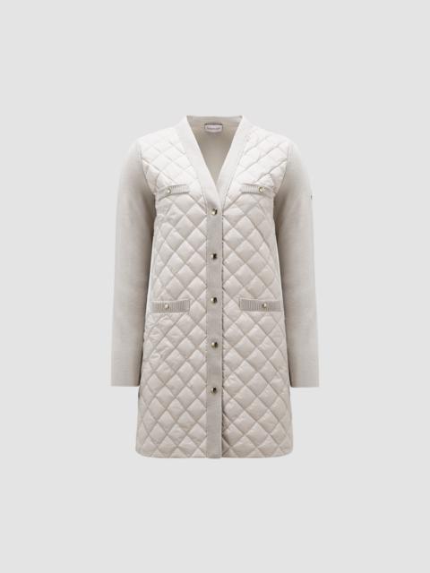 Moncler Padded Wool Long Cardigan