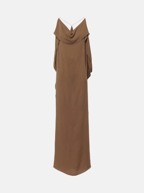 KHAITE Dandora draped silk gown