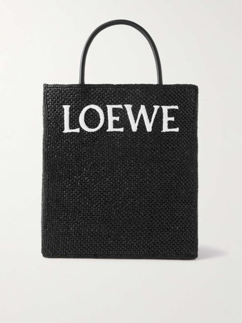 Loewe Standard A4 Logo-Embroidered Raffia Tote Bag