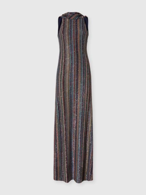 Missoni Long dress in striped knit