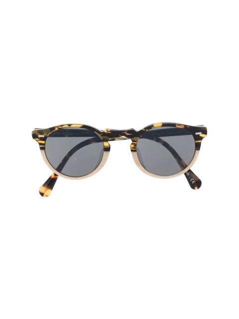 Oliver Peoples tortoiseshell foldable sunglasses