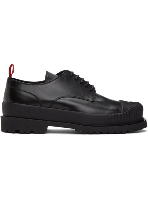 424 Black Double Sole Derbys