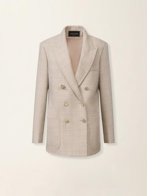 FABIANA FILIPPI Double breasted mouliné blazer