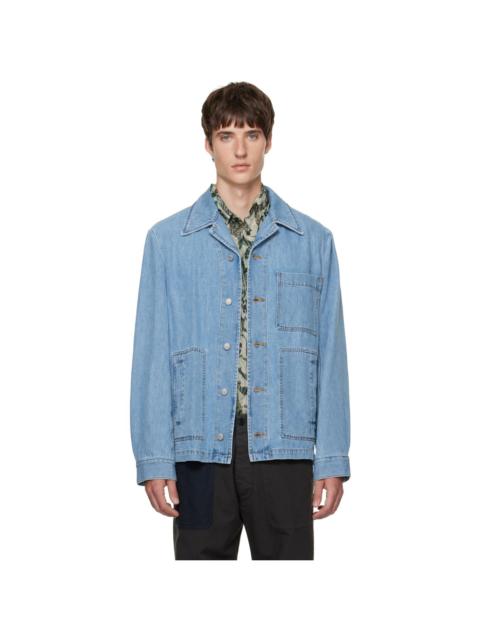 Dries Van Noten Blue Faded Denim Jacket
