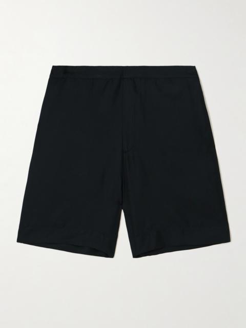 Loulou de Saison Poseidon Silk-twill Shorts