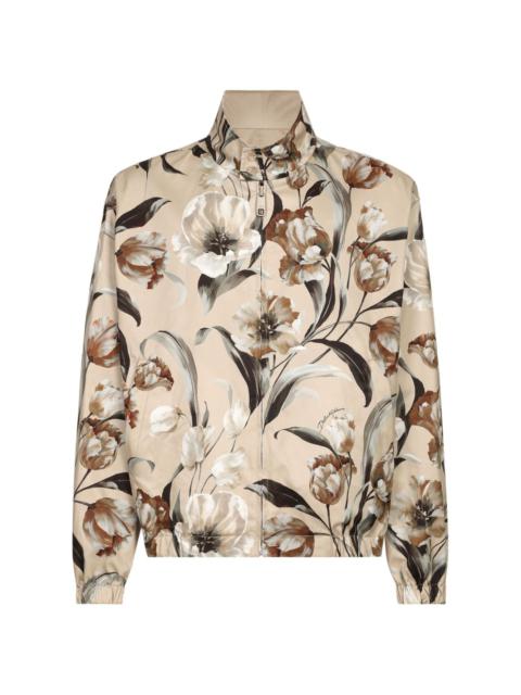 Reversible floral print jacket
