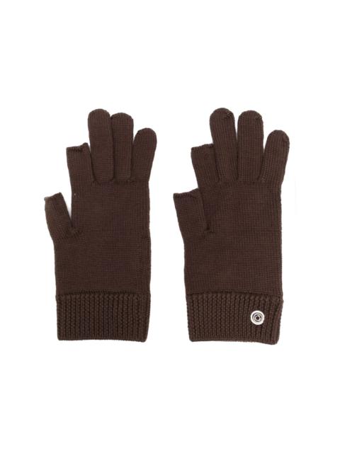 Rick Owens Touchscreen cashmere gloves