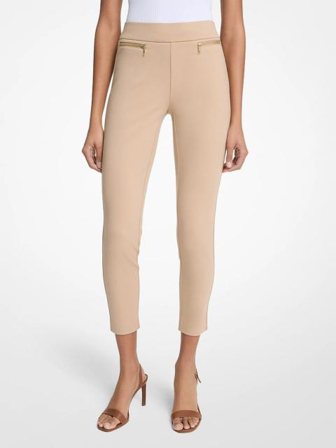 MICHAEL KORS Viscose Blend Zip Pants