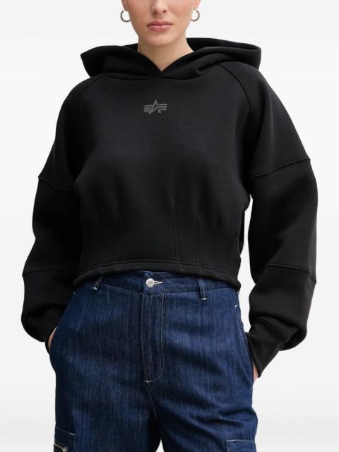 ALPHA INDUSTRIES logo-print hoodie