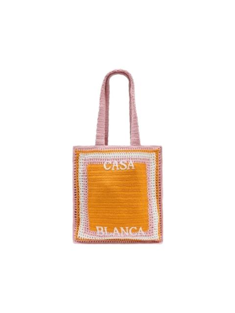 CASABLANCA logo-embroidered shoulder bag