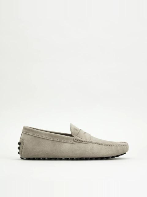 GOMMINO DRIVING SHOES IN SUEDE - BEIGE