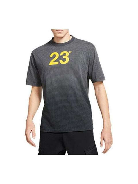 Jordan Air Jordan 23 MENS Engineered Mesh Gradient Crew Neck Sports Short Sleeve Grey CV3378-010