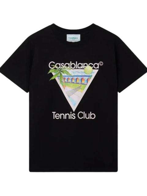 CASABLANCA Tennis Club Icon T-Shirt "Black" MPS24 JTS 001 12