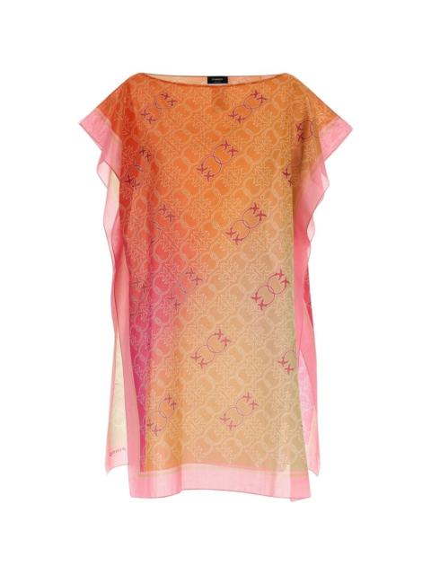 PINKO polka bird beach cover-up