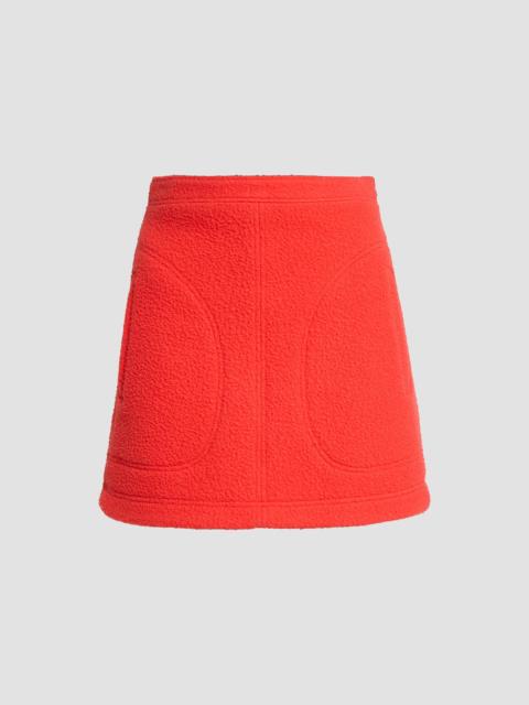Proenza Schouler Women's Clarice Casentino Wool-Blend Mini Skirt - Flame
