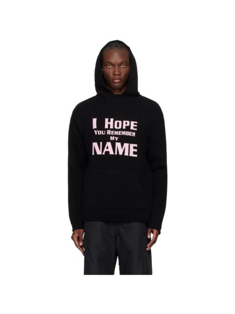 Black 'I Hope You Remember My Name' Hoodie