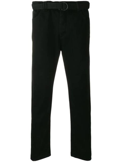 Off-White belted loose-fit jeans