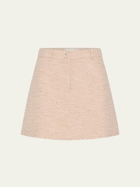 ANNA QUAN Lyndel Tweed Mini Skirt