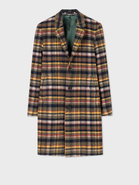 Paul Smith Recycled Wool-Blend Check Overcoat