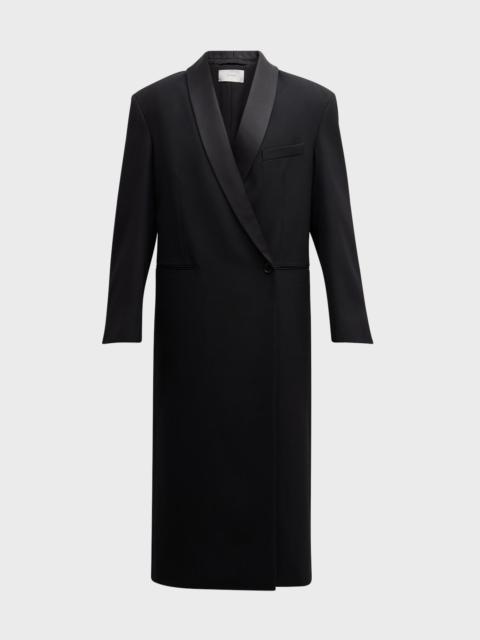 The Row Sciur Double-Breasted Long Wool Coat