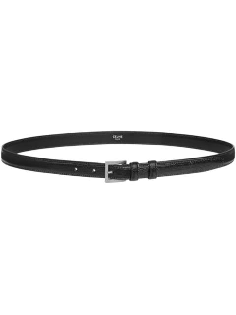 CELINE Celine BC-13 20mm Lizard Embossed Calfskin Belt Black
