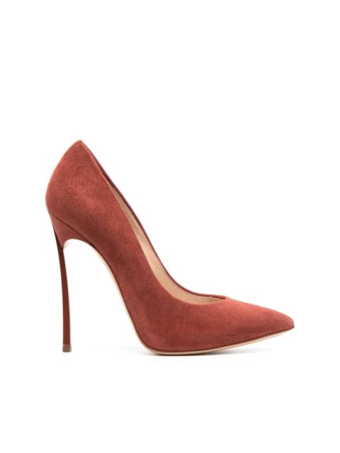 CASADEI Blade 120mm pointed-toe suede pumps
